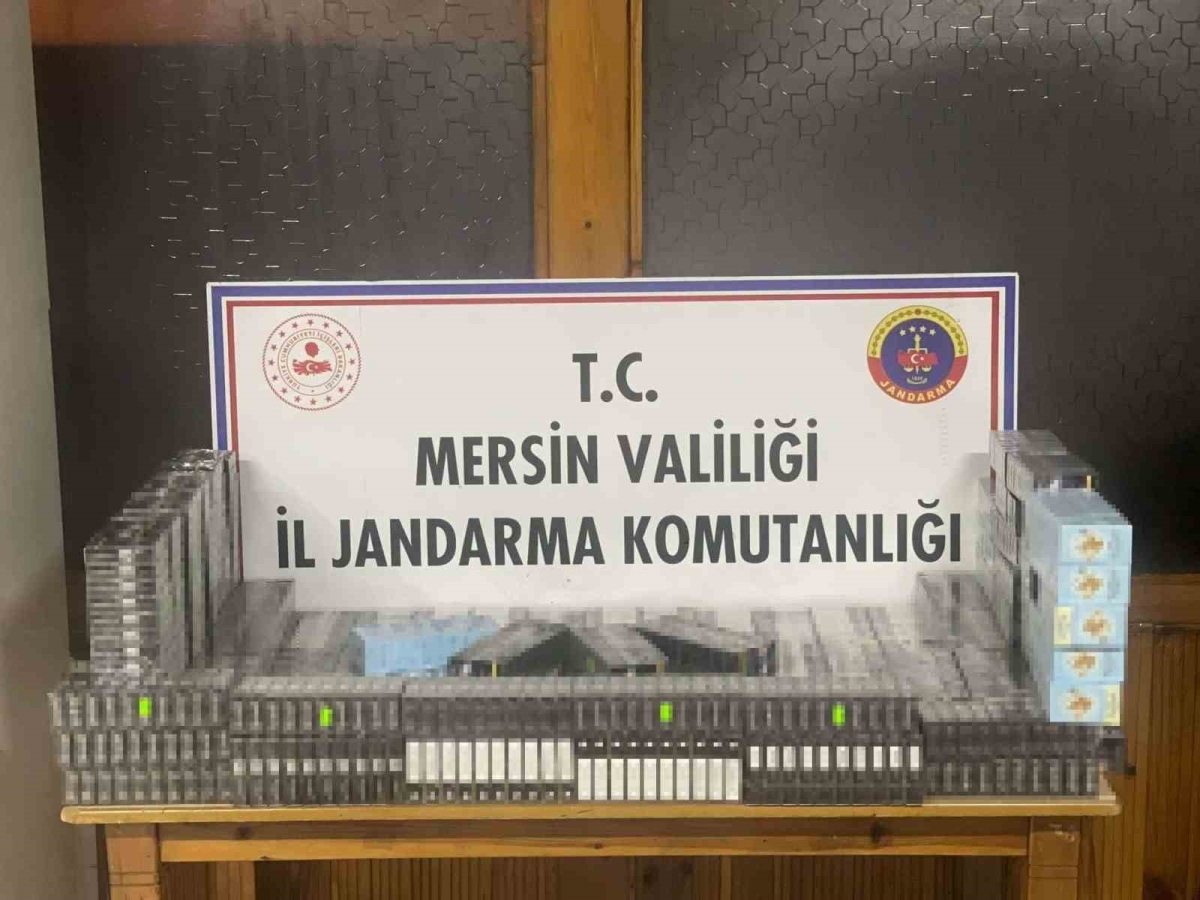 Mersin’de kaçak sigara ile mücadele: 2 gözaltı