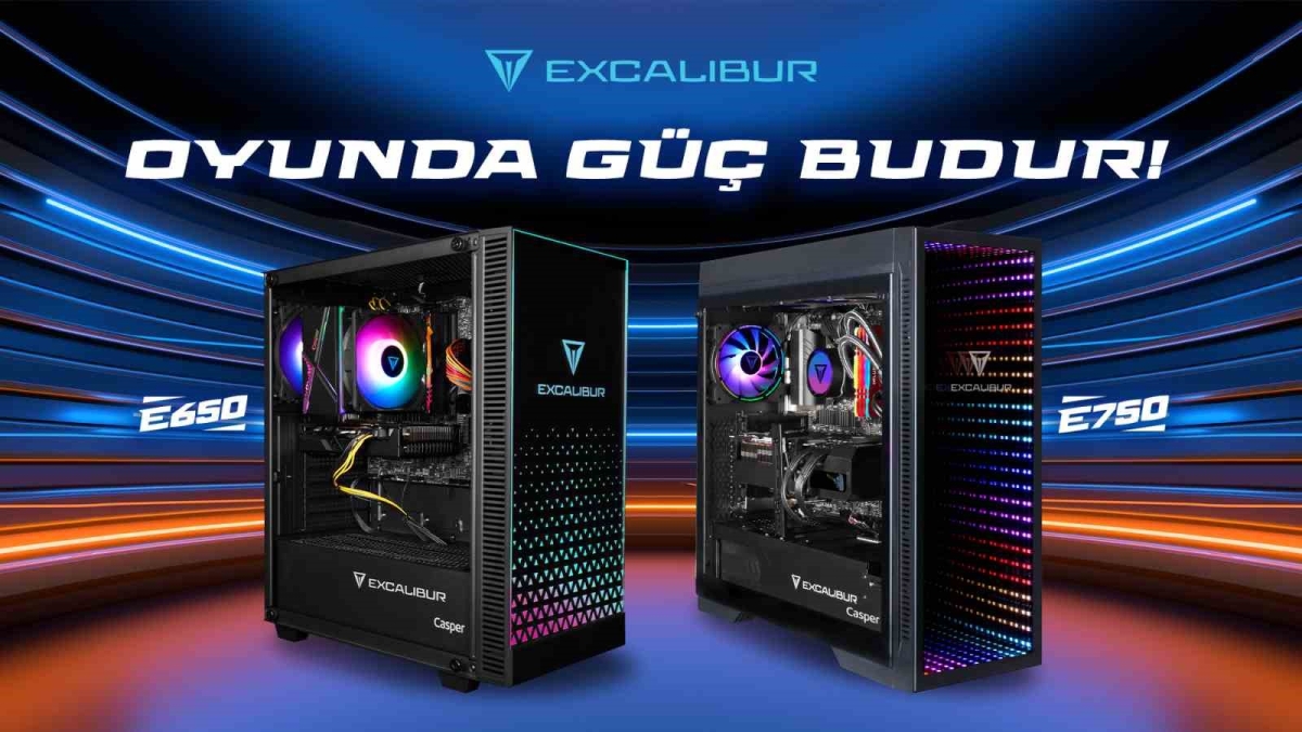 Exalibur E650 ve E750 oyun bilgisayarları binlerce konfigürasyon seçeneği sunuyor