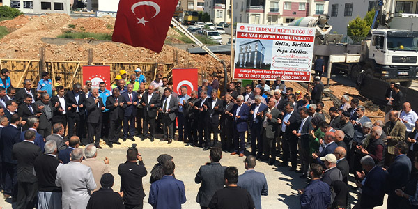 Mersin’de 150 öğrenci kapasiteli Kur’an kursunun temeli atıldı