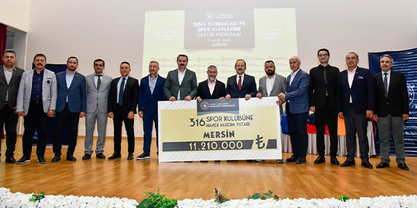 Kulüplere ayni ve nakdi yardımların teslim töreni düzenlendi