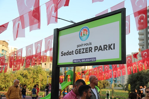 Polisevi Şehidi Sedat Gezer'in Adı Parkta Yaşatılacak