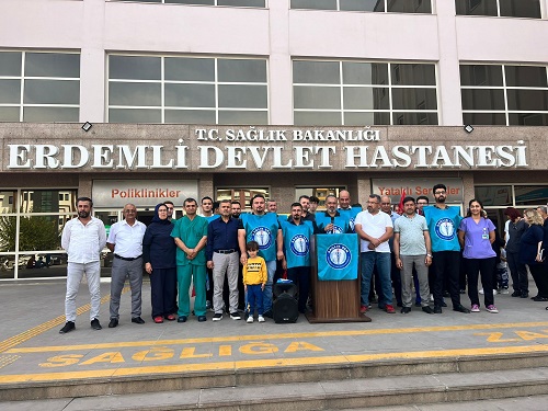 Sağlık-Sen Üyelerinden İsrail'e tepki, Filistin'e Destek