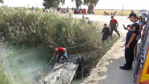 Kanala Düşen Otomobilin Sürücüsü Hayatını Kaybetti