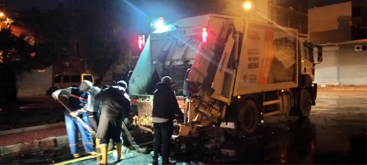 FIRTINA VE SAĞANAK SONRASI TEMİZLİK ÇALIŞMASI