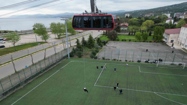 Antalya’daki teleferik kazasının ardından Trabzon’da teleferik tatbikatı yapıldı