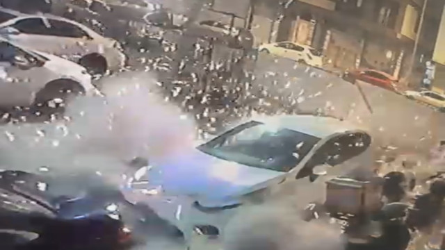 Bakan Ali Yerlikaya açıklamıştı... Kağıthane’deki otoparka el bombalı saldırı kamerada