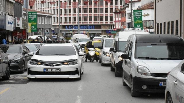 Balıkesir’de mart ayında araç sayısı 599 bin oldu