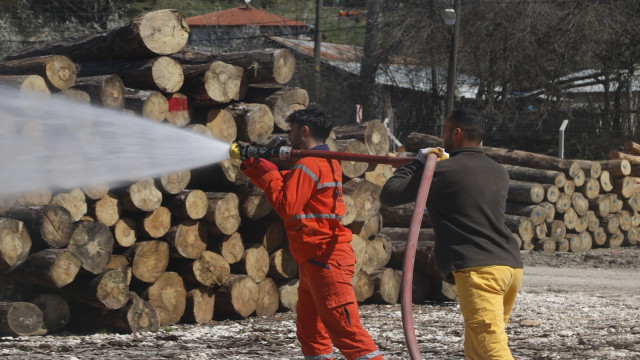 Bolu’da muhtemel orman yangınlarına yönelik eğitim tatbikatı yapıldı