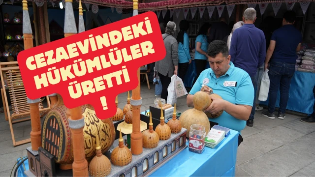 Cezaevindeki hükümlüler üretti, fuardaki ürünler yoğun ilgi gördü