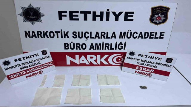 Fethiye’de uyuşturucu operasyonu : 2 tutuklama