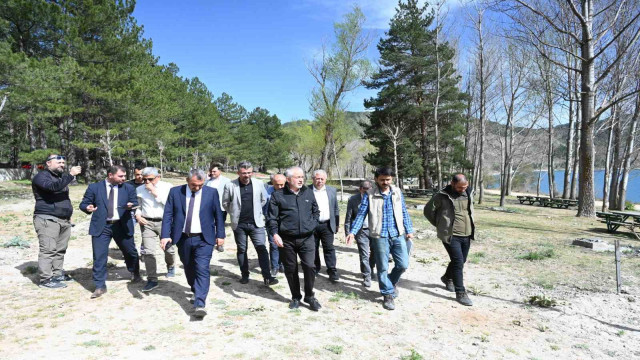 Gölcük Tabiat Parkı’nda düzenleme çalışması