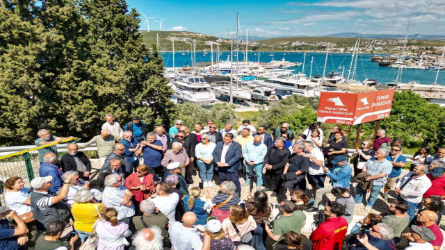 İzmir Sığacık’ta yat limanı protestosu