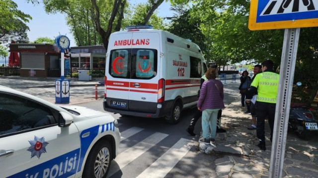 Kontrolden çıkan motosiklet devrildi, sürücüsü yaralandı