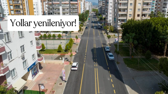 Mersin'de yollar yenileniyor