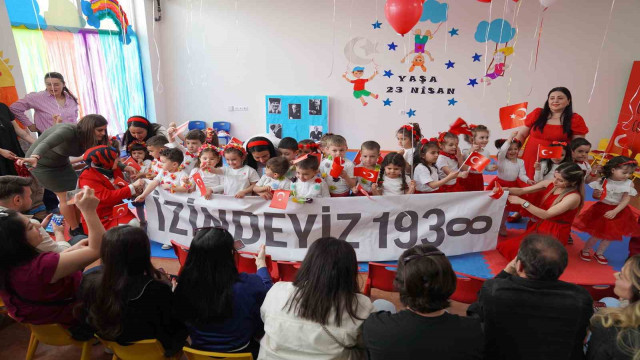 Minikler coşkuyla kutladı