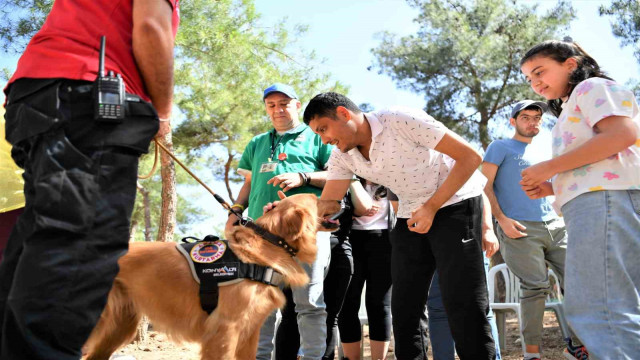 Özel öğrencilere, kurtarma köpeği eşliğinde terapi