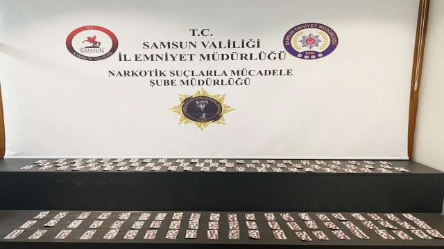 Samsun’da 1833 adet sentetik ecza ele geçirildi