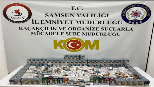 Samsun’da 2 bin 620 adet doldurulmuş makaron sigara ele geçirildi