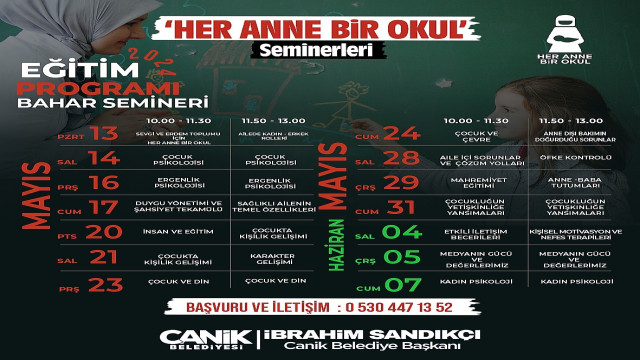 Canik’te annelere özel seminer