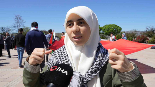 Filistinli öğrenciden Müslümanlara çağrı: ”Filistin hepimizin, boykot yapmalıyız”