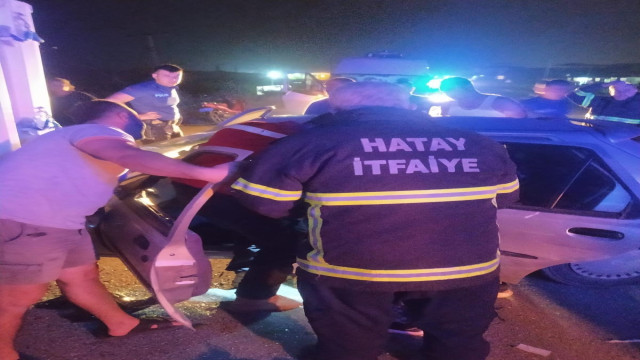 Hatay’da trafik kazası: 2 yaralı