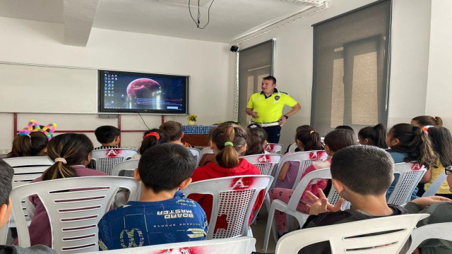 Hisarcık’ta öğrencilere trafik eğitimi