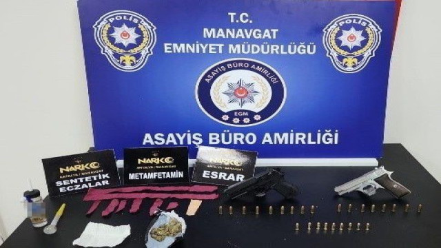 Manavgat’ta suç ve suçlularla mücadele operasyonunda 12 şüpheli yakalandı