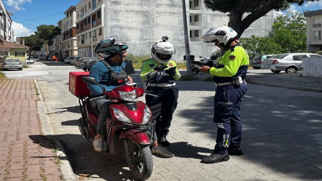 Manisa’da jandarmadan motosiklet denetimi