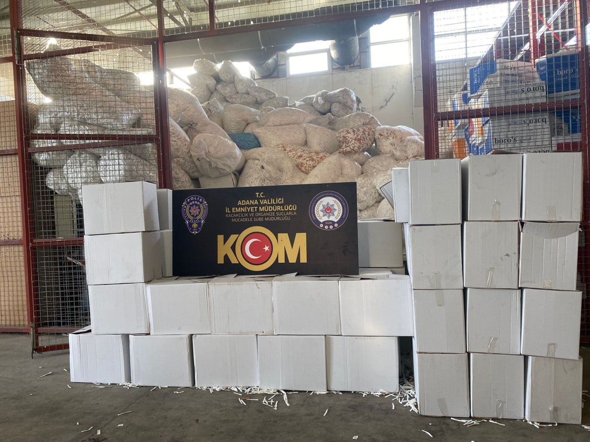 43 milyon 750 bin gümrük kaçağı makaron ele geçirildi