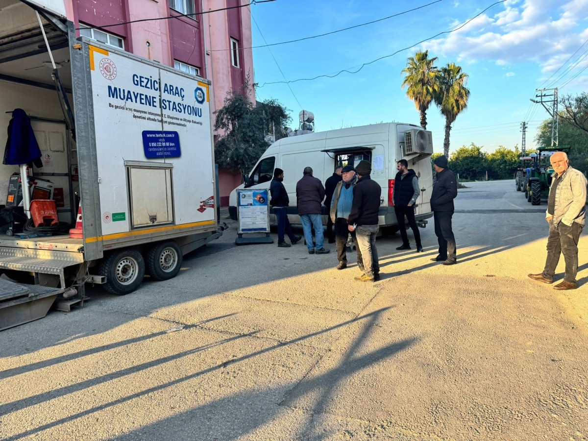 Araç muayenesinde Yüreğir’de çiftçilere büyük kolaylık sağladı