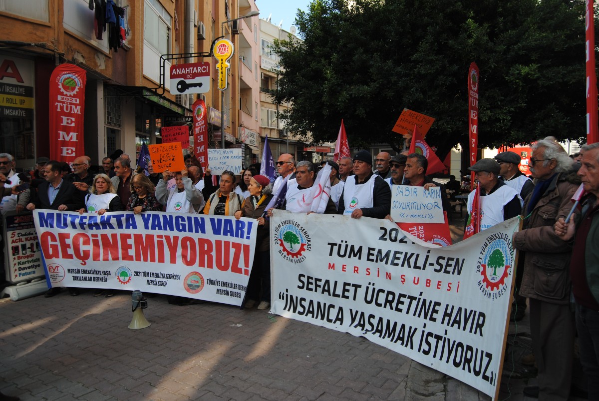 Emekliler böyle haykırdı: “Hakkımızı verin”