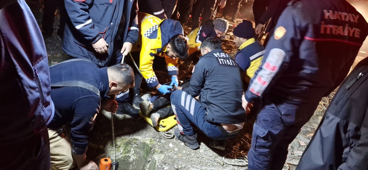 15 metrelik kuyuya düştü