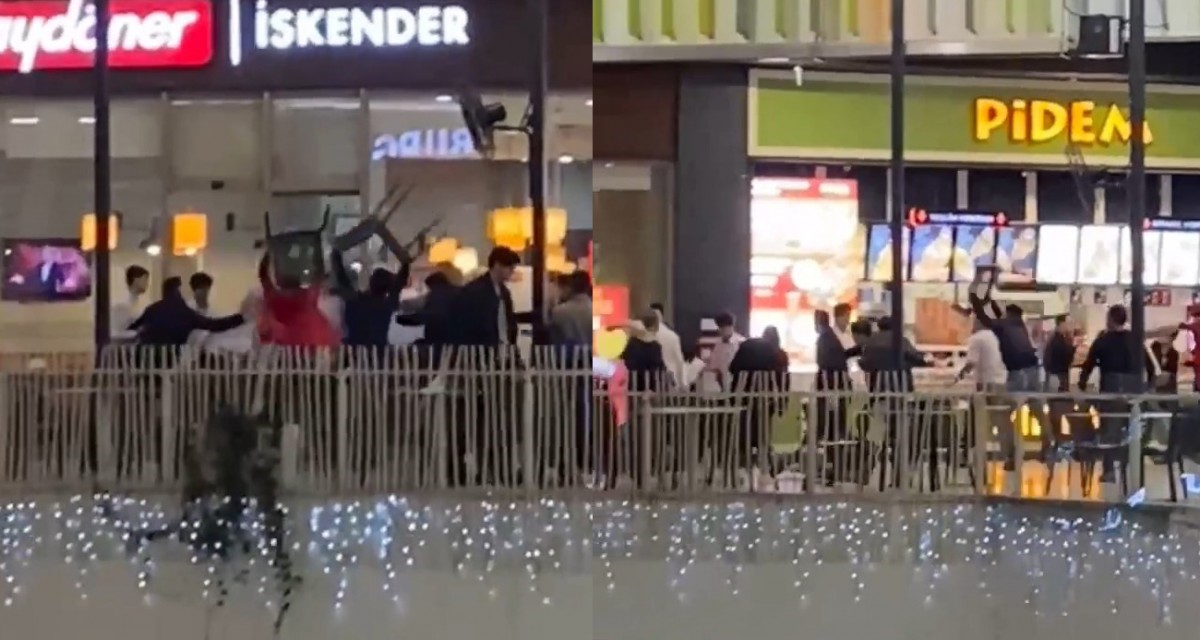 Ellerine geçirdikleri sandalyeleri birbirlerine fırlattılar