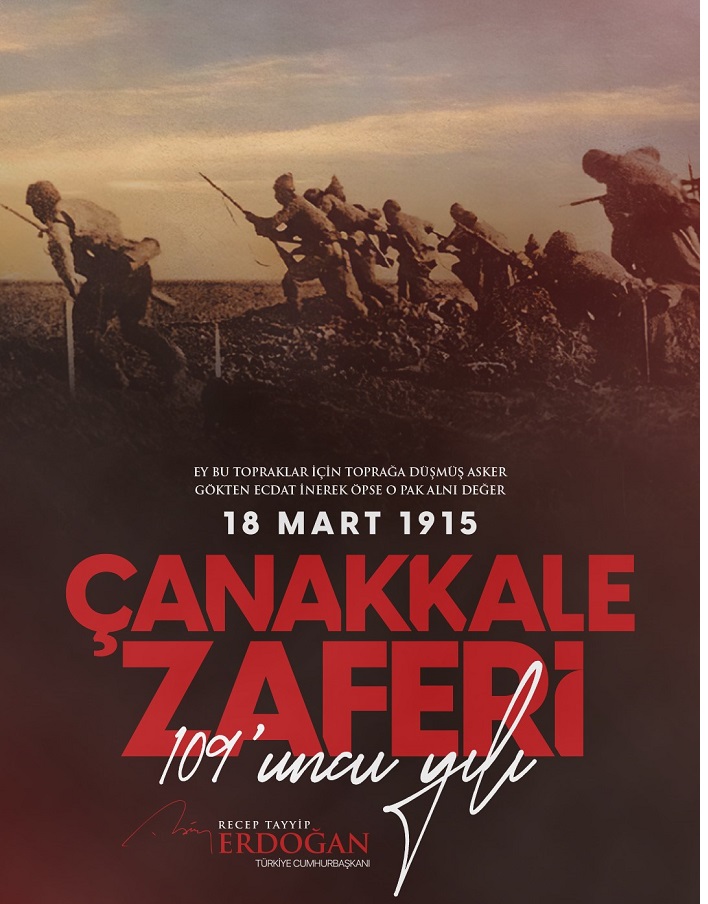 Cumhurbaşkanı Erdoğan'dan 18 Mart Şehitleri Anma Günü ve Çanakkale Zaferi mesajı