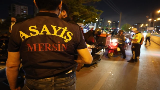 Mersin'de motosikletlilere sıkı takip