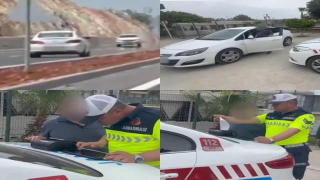 Ters şeritten gitti, sürücü belgesi alındı hastaneye sevk edildi