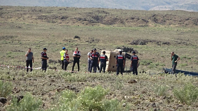 Aksaray'da sıcak hava balonu sürüklendi; pilot öldü, 12 yaralı