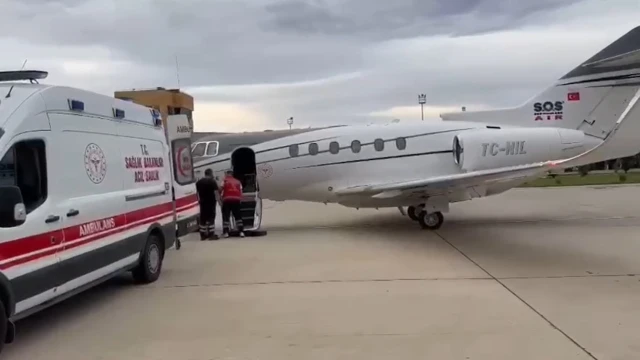 Ambulans uçak, 1 günlük bebek için havalandı