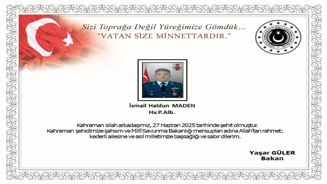 Libya'da kalp krizi geçiren albay şehit oldu