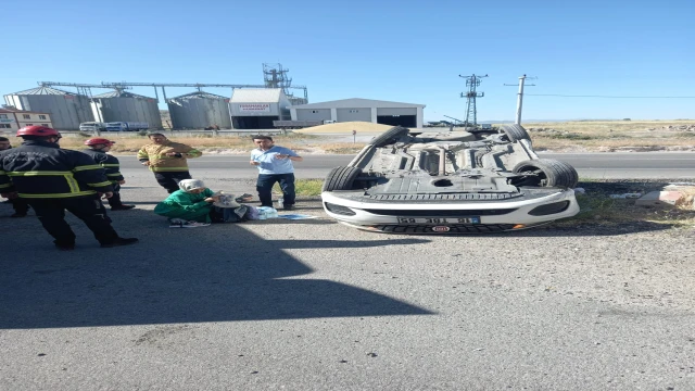 Nevşehir'de otomobil devrildi: 5 yaralı