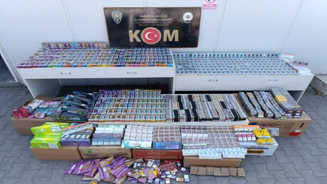 Sakarya'da 1,2 milyon liralık kaçak tütün operasyonu: 2 gözaltı