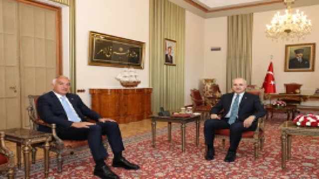 TBMM Başkanı Kurtulmuş, Bakan Ersoy'u kabul etti