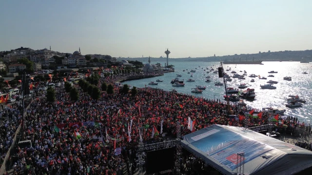 Üsküdar'da 'Özgür Gazze Mitingi' düzenlendi