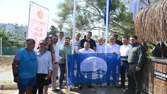 Anamur’da Ünlüselek Hotel Plajı Mavi Bayrakla Taçlandı