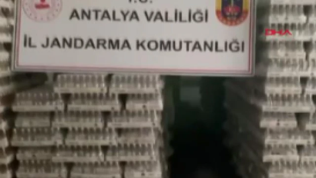 Antalya'da yüklü miktarda kaçak alkol ele geçirildi