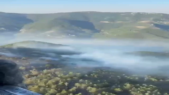 Balıkesir'deki orman yangını 2'nci gününde