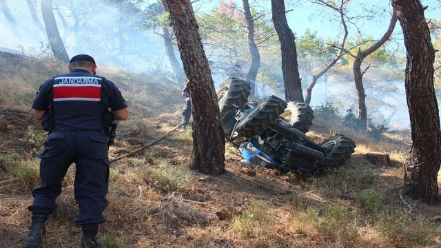 Burhaniye'de çıkan orman yangını 8 saatte kontrol altına alındı