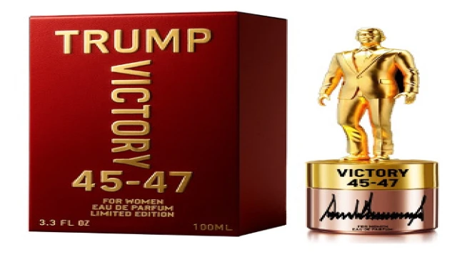 Trump, kapağında kendi mini heykelinin bulunduğu parfüm çıkardı