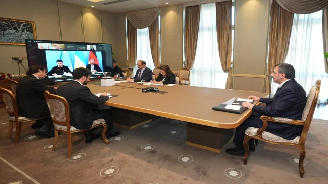 Cevdet Yılmaz, çevrim içi gerçekleştirilen 'Gönüllüler Koalisyonu Liderler Zirvesi'ne katıldı