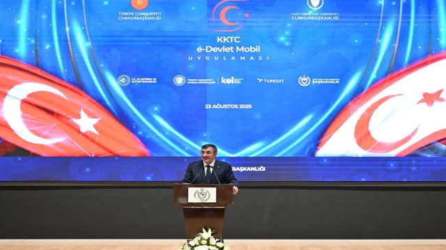 Cumhurbaşkanı Yardımcısı Yılmaz, KKTC e-Devlet Mobil Uygulaması lansmanına katıldı
